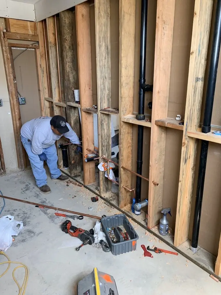 Commercial rough-in plumbing for Gas Line Repair in Summerfields